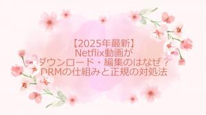 【2025年最新】Netflix動画がダウンロード・編集のはなぜ？DRMの仕組みと正規の対処法
